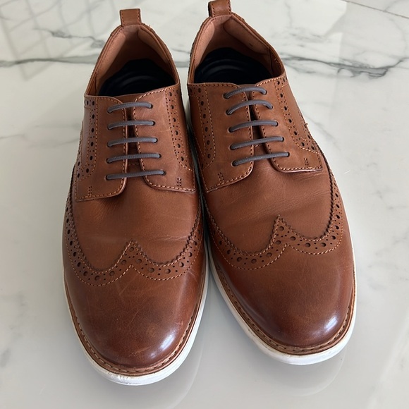 Cole Haan GrandEvolution OS Wingtip Oxford Shoes Woodbury Brown Leather 8.5W - Picture 7 of 10